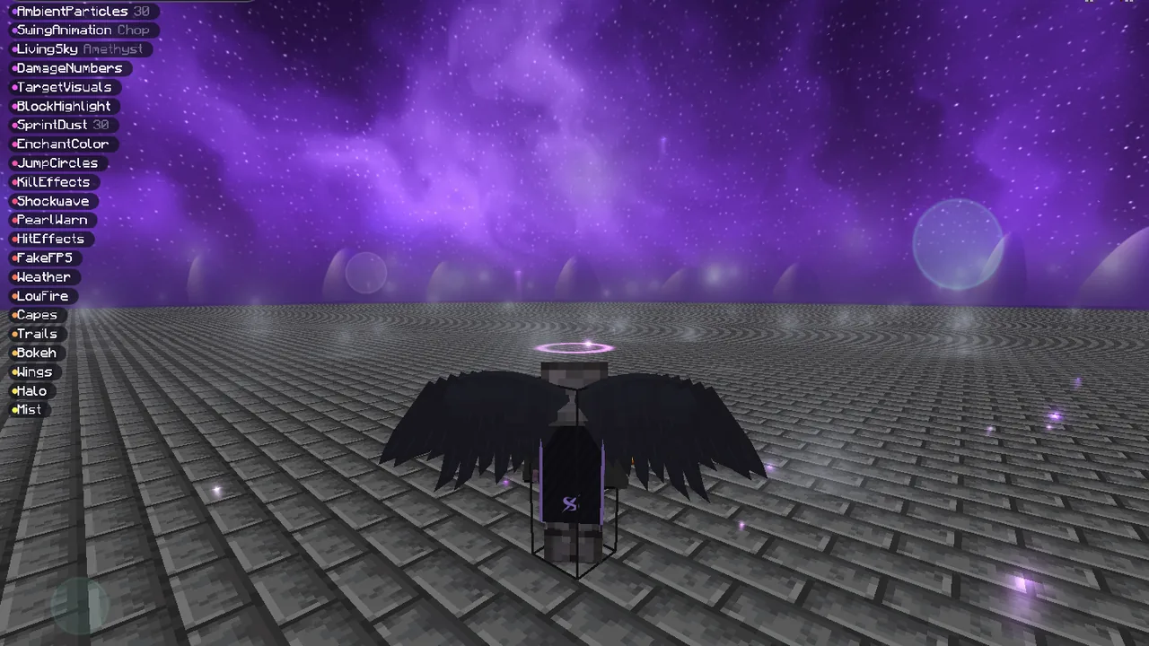 Wings + cape in Minecraft with Inject